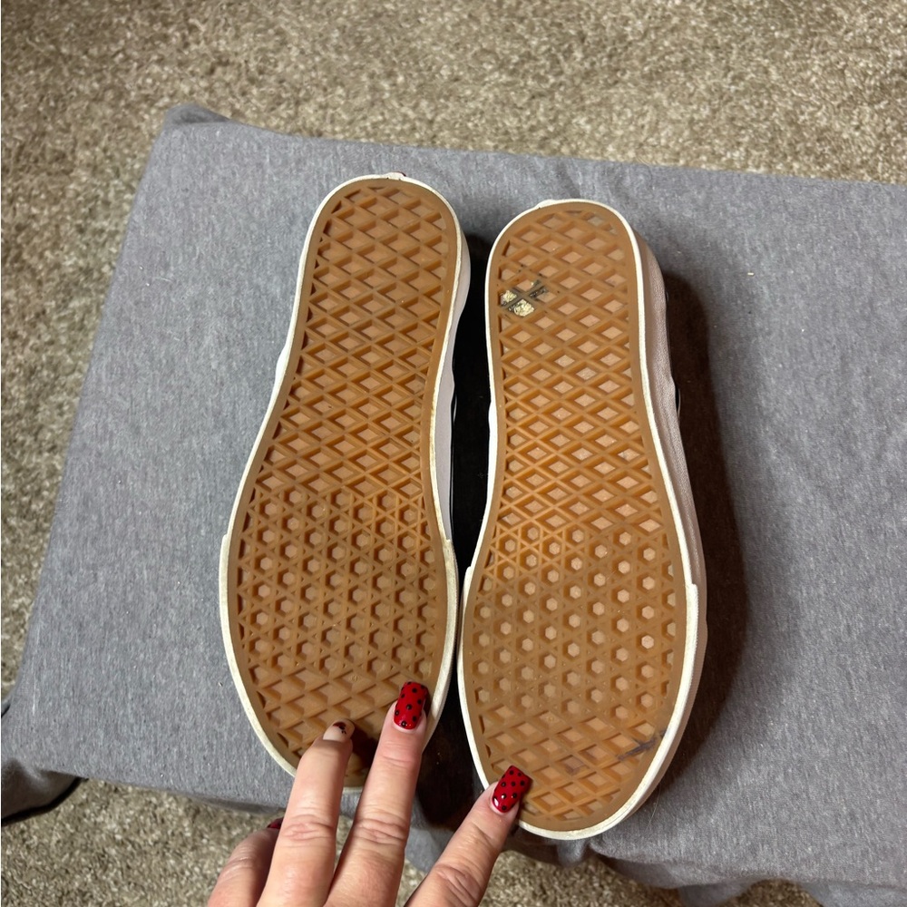 Vans 2 Tone Blue Checkerboard Slip On Sneakers Men 6 Women 7.5 Beach Surf - Picture 5 of 10